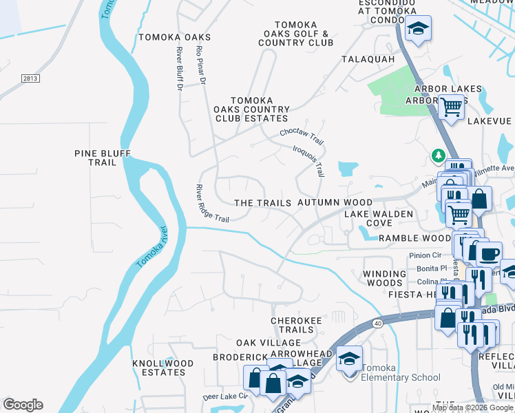 map of restaurants, bars, coffee shops, grocery stores, and more near in Ormond Beach