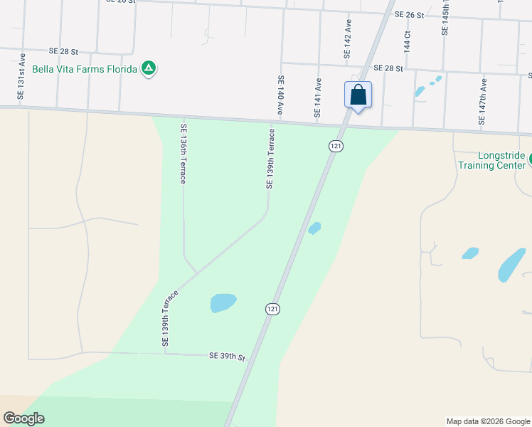map of restaurants, bars, coffee shops, grocery stores, and more near Southeast 139th Terrace in Morriston