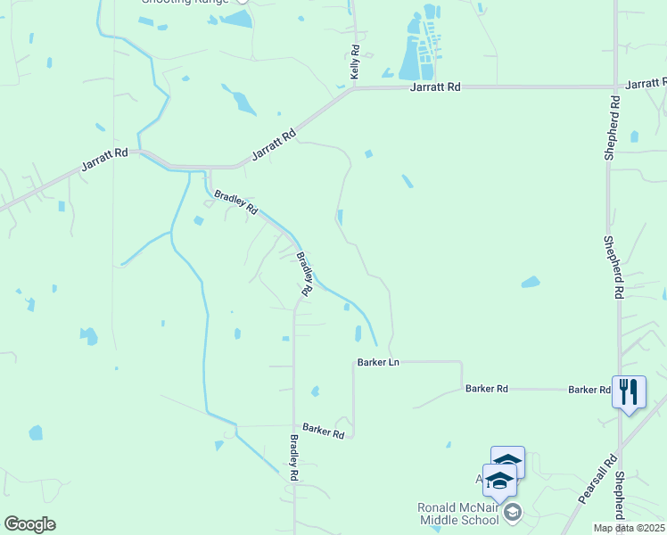 map of restaurants, bars, coffee shops, grocery stores, and more near 13950 Bradley Road in Atascosa