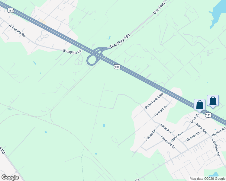 map of restaurants, bars, coffee shops, grocery stores, and more near 13147-13199 South U.S. Highway 181 in San Antonio
