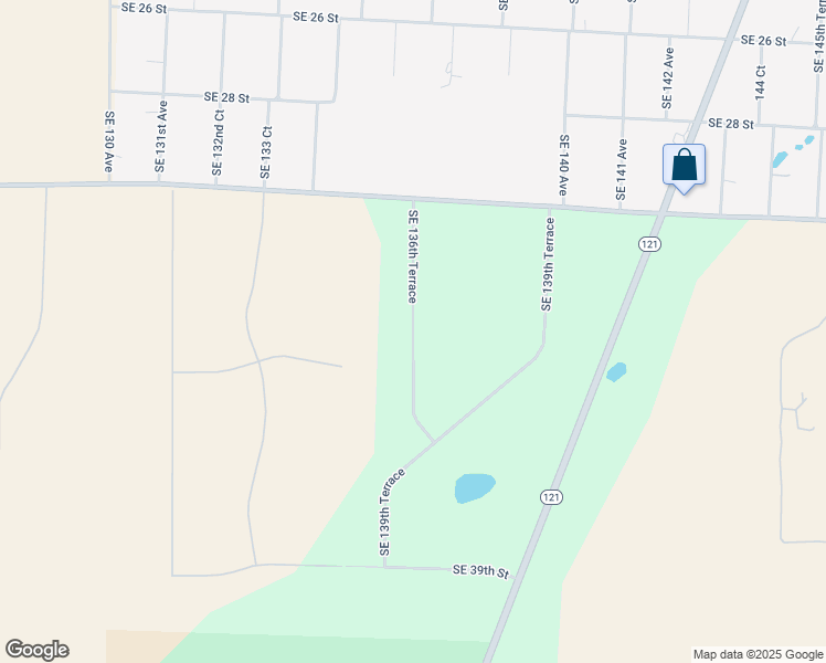 map of restaurants, bars, coffee shops, grocery stores, and more near Southeast 136th Terrace in Morriston