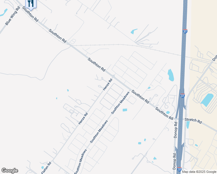 map of restaurants, bars, coffee shops, grocery stores, and more near 4303 Open Water in San Antonio