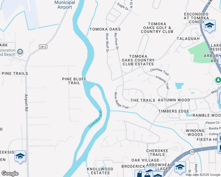 map of restaurants, bars, coffee shops, grocery stores, and more near 37 River Ridge Trail in Ormond Beach