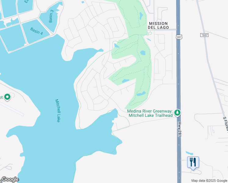 map of restaurants, bars, coffee shops, grocery stores, and more near 12624 South Us Highway 281 in San Antonio