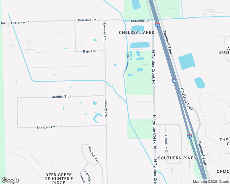 map of restaurants, bars, coffee shops, grocery stores, and more near 483 Leeway Trail in Ormond Beach