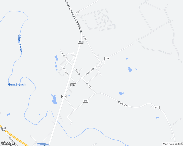 map of restaurants, bars, coffee shops, grocery stores, and more near 334 Creek 333 in Sutherland Springs