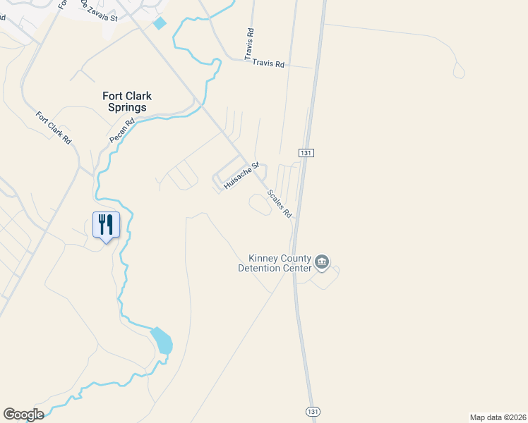 map of restaurants, bars, coffee shops, grocery stores, and more near 90 Cenizo Circle in Brackettville