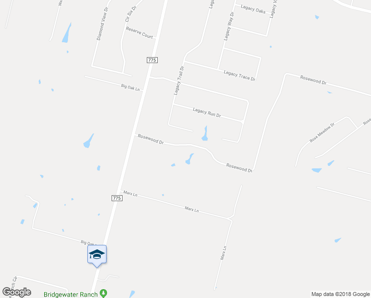 map of restaurants, bars, coffee shops, grocery stores, and more near 120 Rosewood Drive in La Vernia