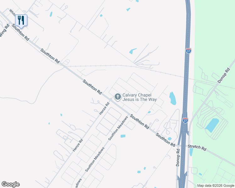 map of restaurants, bars, coffee shops, grocery stores, and more near 4330 Stetson View in San Antonio