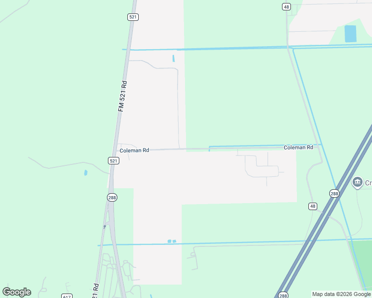 map of restaurants, bars, coffee shops, grocery stores, and more near 438 Coleman Road in Rosharon