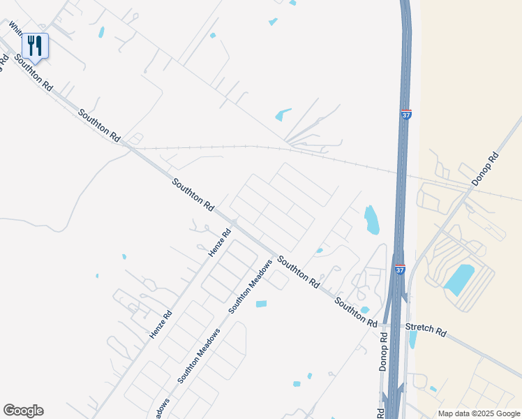 map of restaurants, bars, coffee shops, grocery stores, and more near 4407 Stetson View in San Antonio