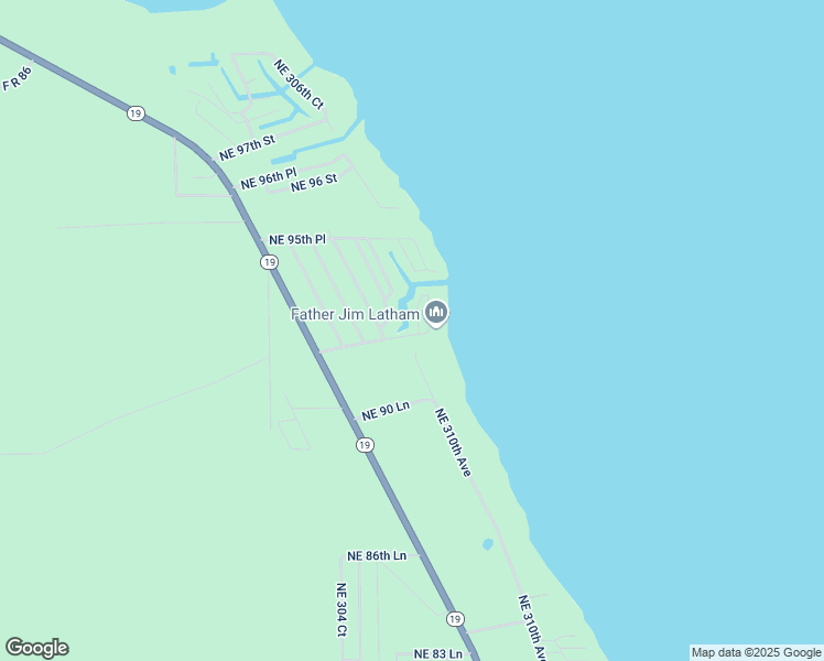 map of restaurants, bars, coffee shops, grocery stores, and more near 9370 Northeast 307th Court in Salt Springs