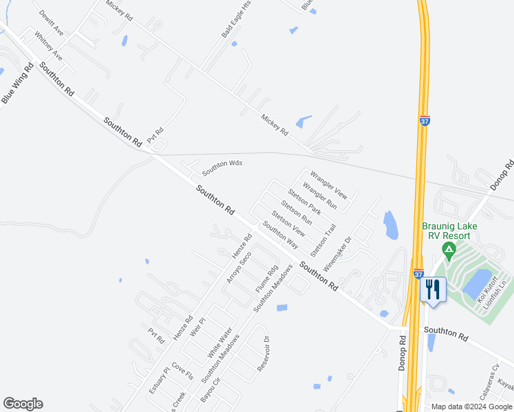 map of restaurants, bars, coffee shops, grocery stores, and more near 4302 Stetson View in San Antonio