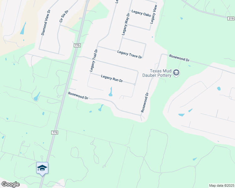 map of restaurants, bars, coffee shops, grocery stores, and more near 172 Legacy Ranch Drive in La Vernia