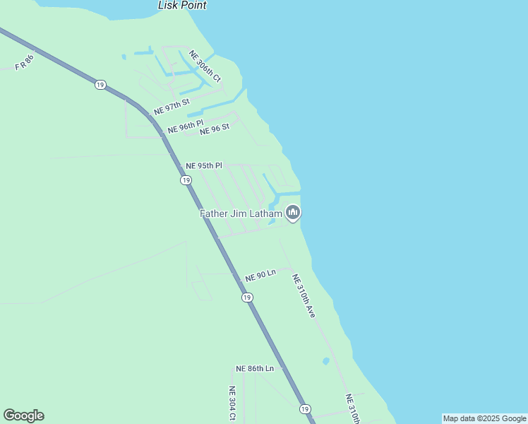 map of restaurants, bars, coffee shops, grocery stores, and more near 9385 Northeast 306th Avenue in Salt Springs