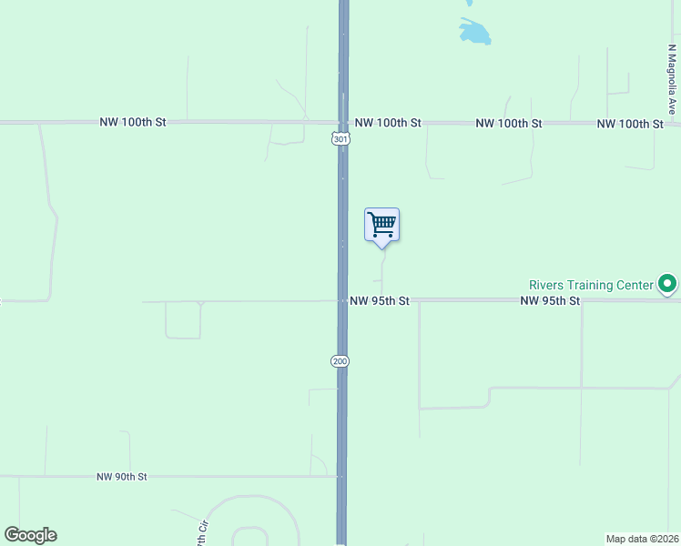 map of restaurants, bars, coffee shops, grocery stores, and more near 9600 North US Highway 441 in Ocala
