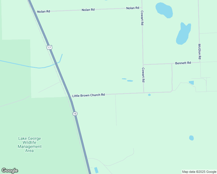 map of restaurants, bars, coffee shops, grocery stores, and more near 200 Little Brown Church Road in Pierson