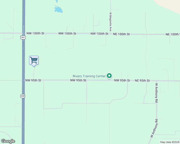 map of restaurants, bars, coffee shops, grocery stores, and more near 373 Northwest 95th Street in Ocala