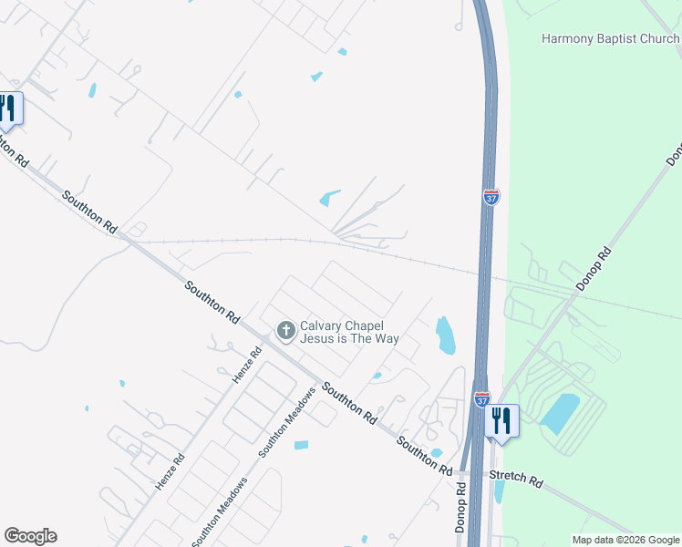 map of restaurants, bars, coffee shops, grocery stores, and more near 4423 Wrangler View in San Antonio