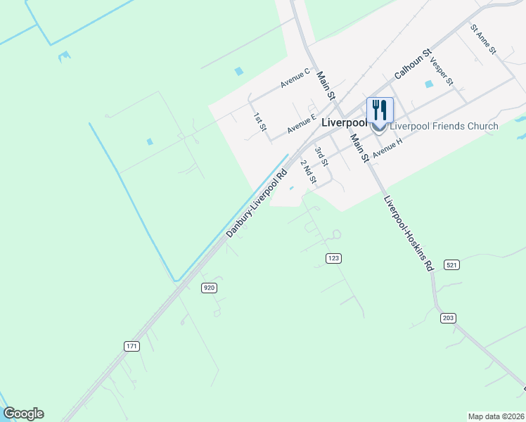map of restaurants, bars, coffee shops, grocery stores, and more near 9715 County Road 171 in Liverpool