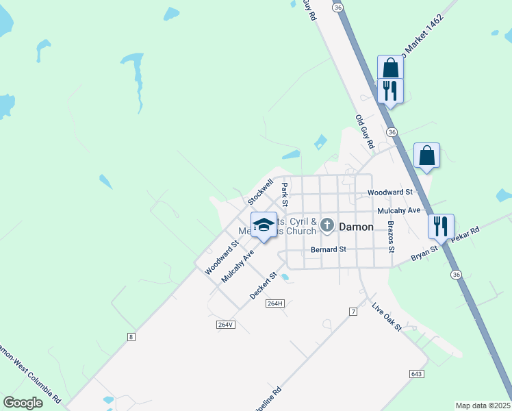 1021 Stockwell Street, Damon TX Walk Score