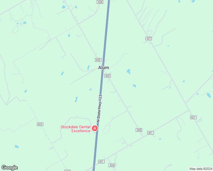 map of restaurants, bars, coffee shops, grocery stores, and more near 569 Cr 425 in Stockdale