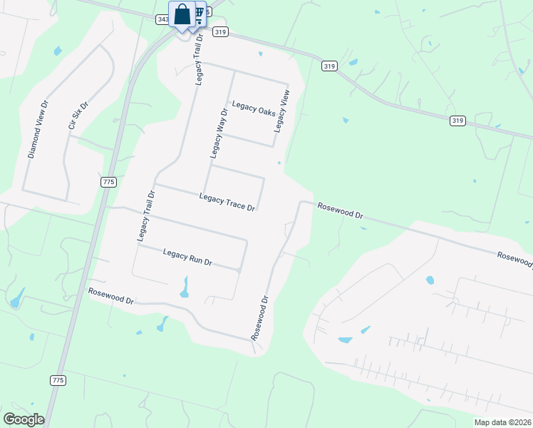 map of restaurants, bars, coffee shops, grocery stores, and more near 148 Legacy Trace Drive in La Vernia