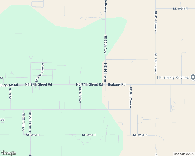 map of restaurants, bars, coffee shops, grocery stores, and more near 9880 Northeast 36th Avenue in Anthony
