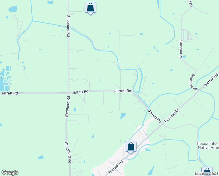 map of restaurants, bars, coffee shops, grocery stores, and more near 11220 Jarratt Road in Atascosa