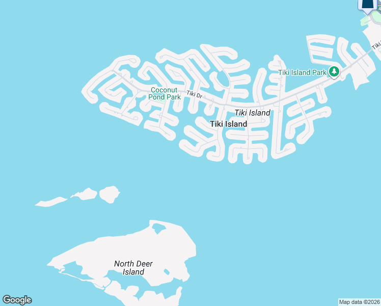 map of restaurants, bars, coffee shops, grocery stores, and more near 1405 Palmetto Drive in Tiki Island