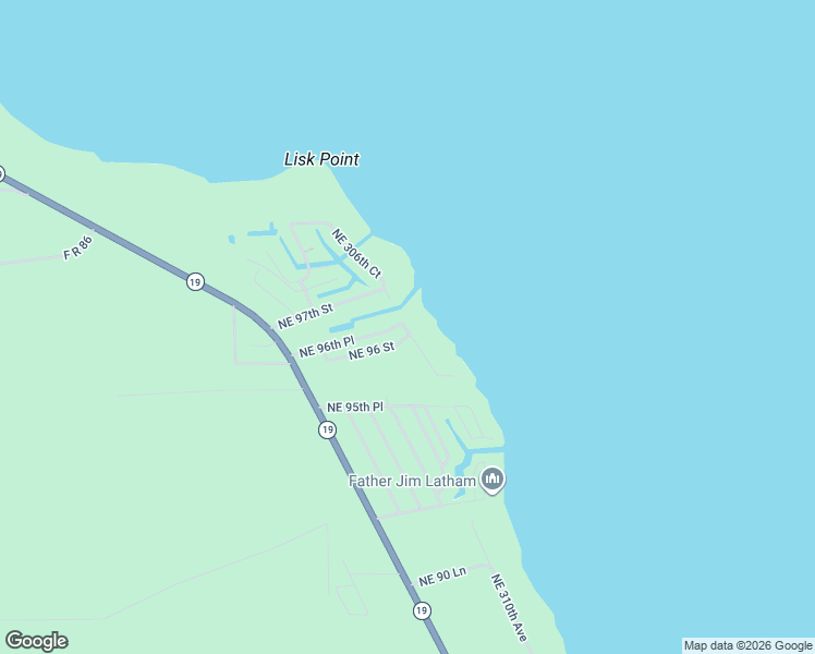 map of restaurants, bars, coffee shops, grocery stores, and more near 9610 Northeast 306th Court in Fort McCoy