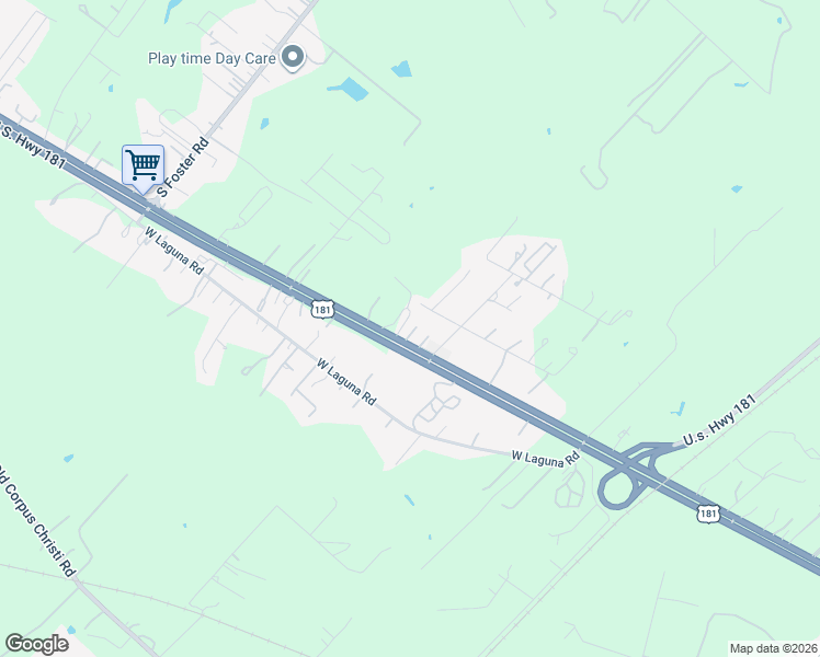 map of restaurants, bars, coffee shops, grocery stores, and more near 12540 U.S. 181 in San Antonio