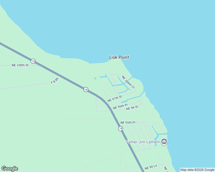 map of restaurants, bars, coffee shops, grocery stores, and more near Northeast 303rd Avenue in Marion County