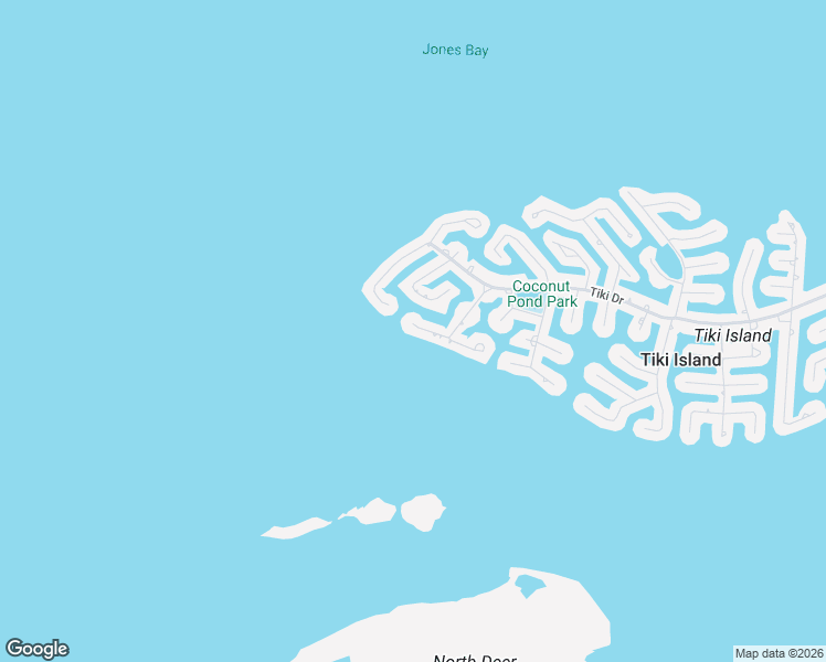 map of restaurants, bars, coffee shops, grocery stores, and more near 1835 Port O' Call Street in Tiki Island