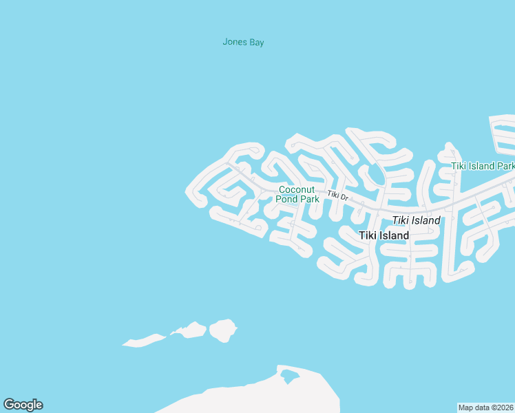 map of restaurants, bars, coffee shops, grocery stores, and more near 210 Easterly Drive in Tiki Island