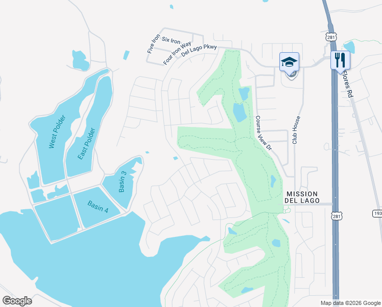 map of restaurants, bars, coffee shops, grocery stores, and more near 11822 Plover Place in San Antonio