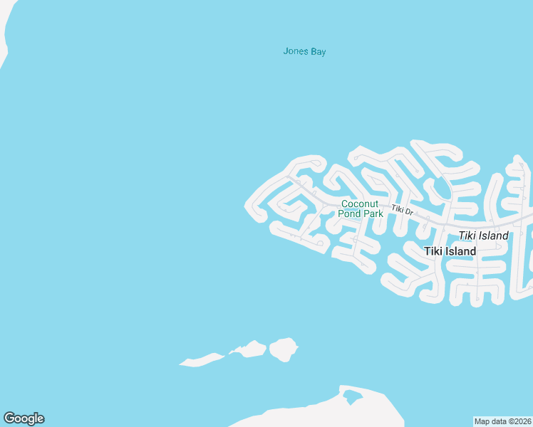 map of restaurants, bars, coffee shops, grocery stores, and more near 159 Bamaku Bend in Tiki Island