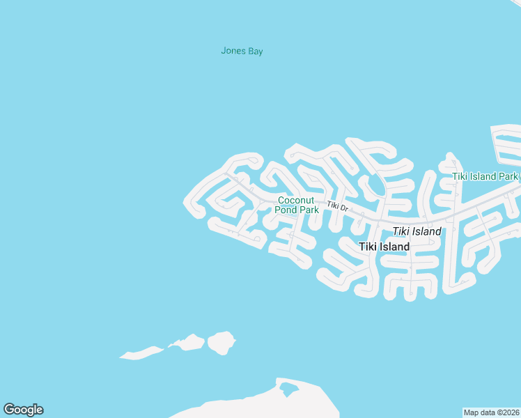 map of restaurants, bars, coffee shops, grocery stores, and more near 222 Easterly Drive in Tiki Island