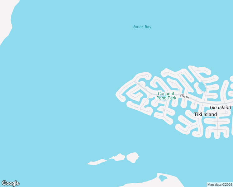 map of restaurants, bars, coffee shops, grocery stores, and more near 123 Isles End Road in Tiki Island