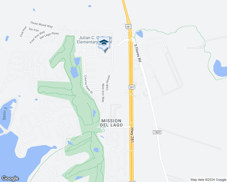 map of restaurants, bars, coffee shops, grocery stores, and more near 310 Clubhouse Boulevard in San Antonio