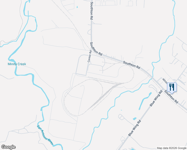 map of restaurants, bars, coffee shops, grocery stores, and more near Pvt Road in San Antonio