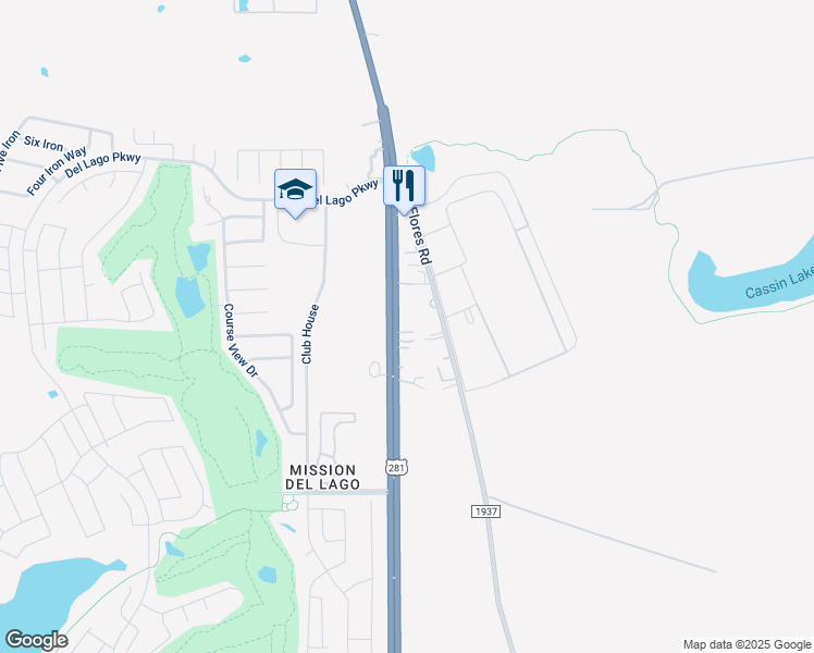 map of restaurants, bars, coffee shops, grocery stores, and more near 12020 U.S. 281 in San Antonio