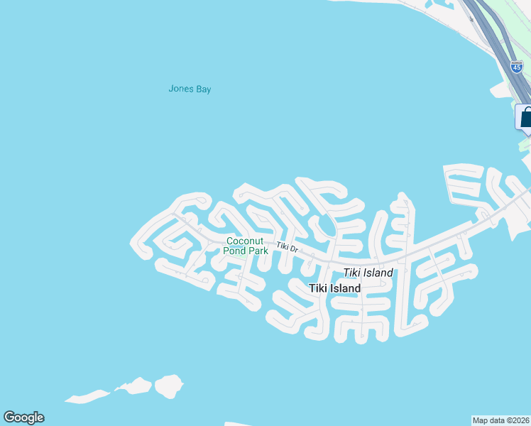 map of restaurants, bars, coffee shops, grocery stores, and more near 514 Neptune Circle in Galveston