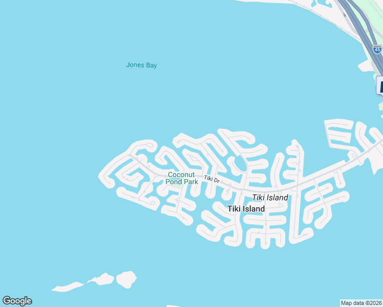 map of restaurants, bars, coffee shops, grocery stores, and more near 514 Neptune Circle in Galveston