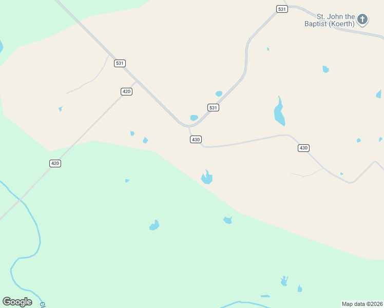 map of restaurants, bars, coffee shops, grocery stores, and more near 125 County Road 430 in Hallettsville