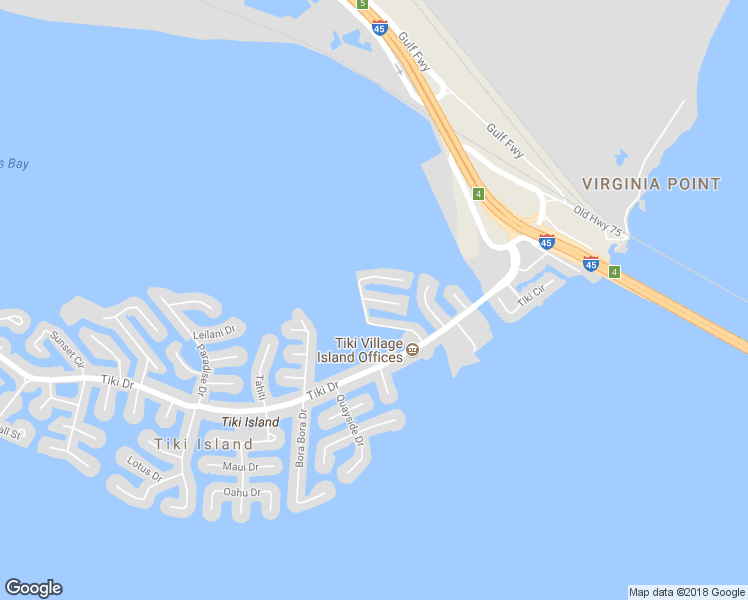 map of restaurants, bars, coffee shops, grocery stores, and more near 402 Amanda Circle in Tiki Island