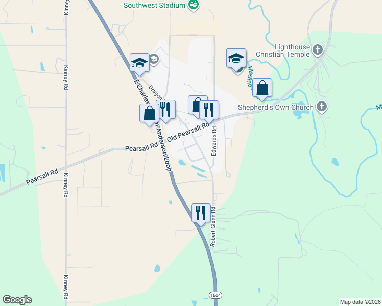 map of restaurants, bars, coffee shops, grocery stores, and more near 12150 Adams Forest in San Antonio