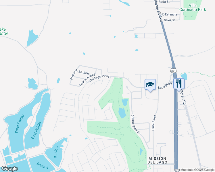 map of restaurants, bars, coffee shops, grocery stores, and more near 11330 Tiger Woods in San Antonio