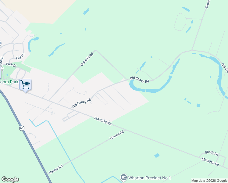 map of restaurants, bars, coffee shops, grocery stores, and more near 3420 Cline Road in Wharton