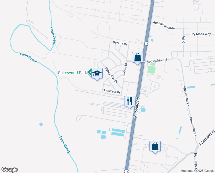 map of restaurants, bars, coffee shops, grocery stores, and more near 3114 Winsome Lane in San Antonio